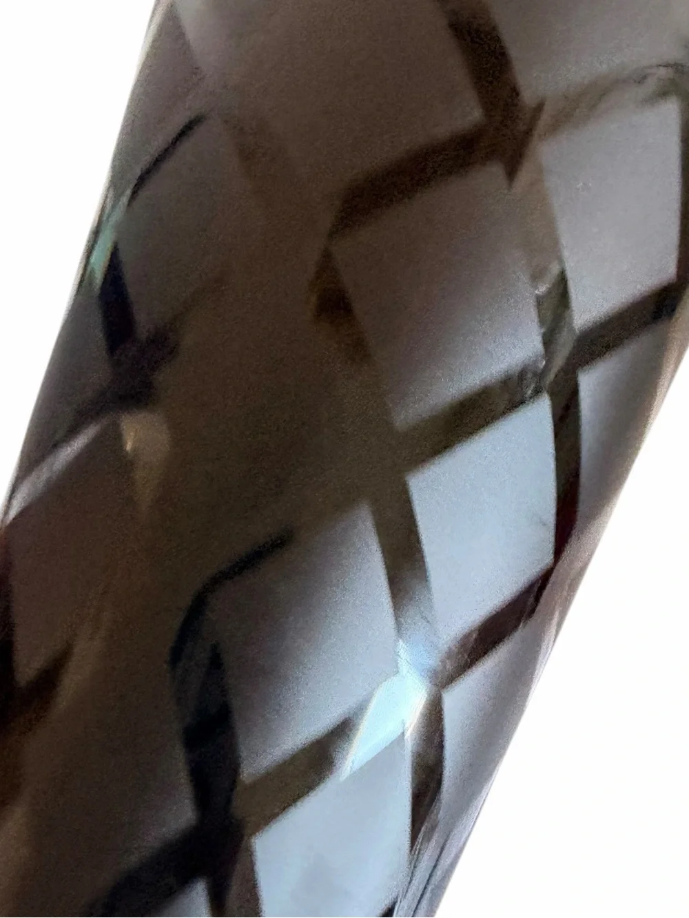Tiffin Black Sleek Geometric Glass Accent Vase